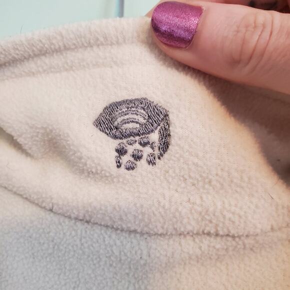 Mountain Hardware Ivory Fleece Quarter Zip Pullover Women's Size Large - Picture 5 of 11